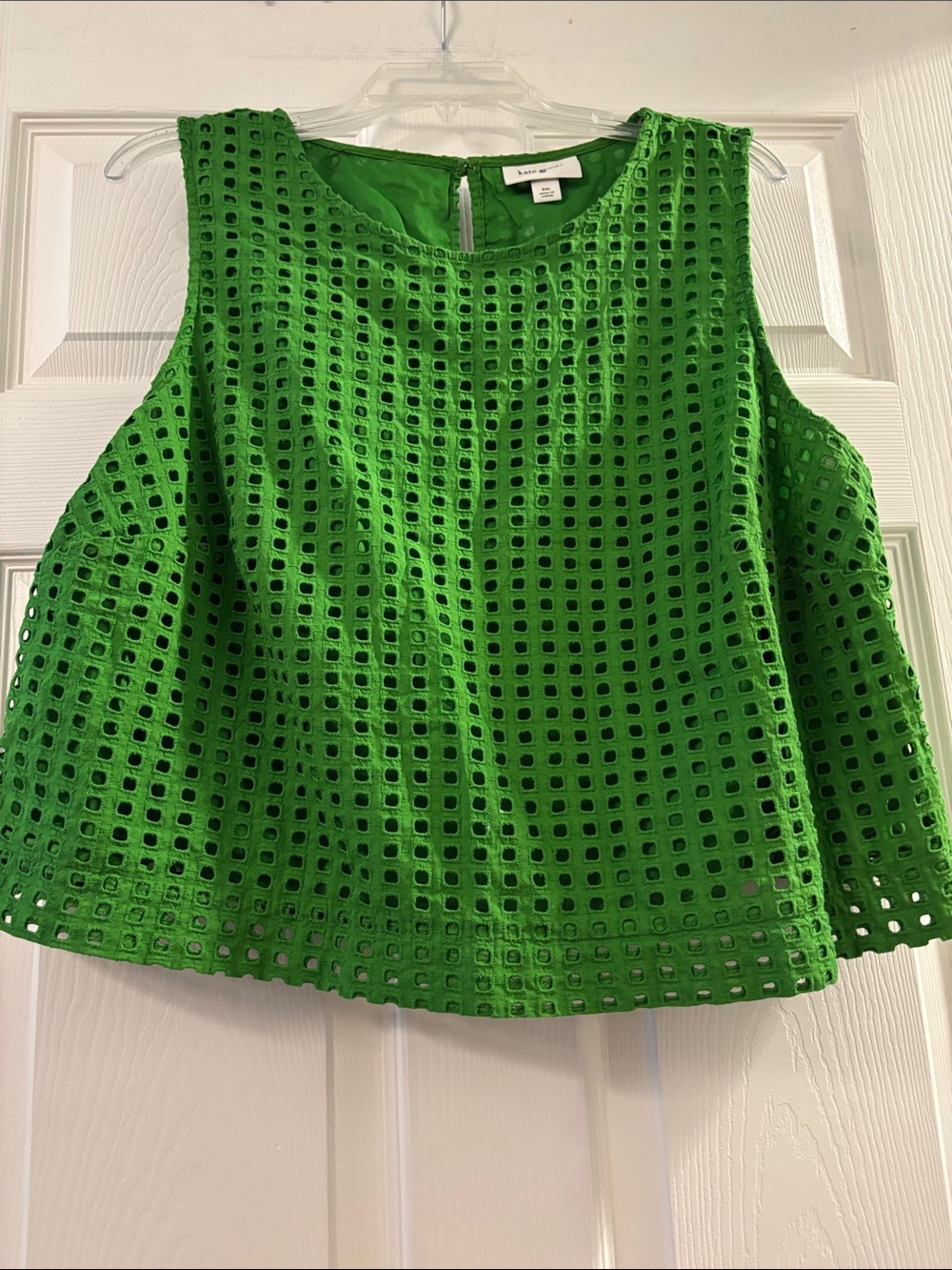 kate spade Green Eyelet Sleeveless Tank Top - Picture 3 of 4